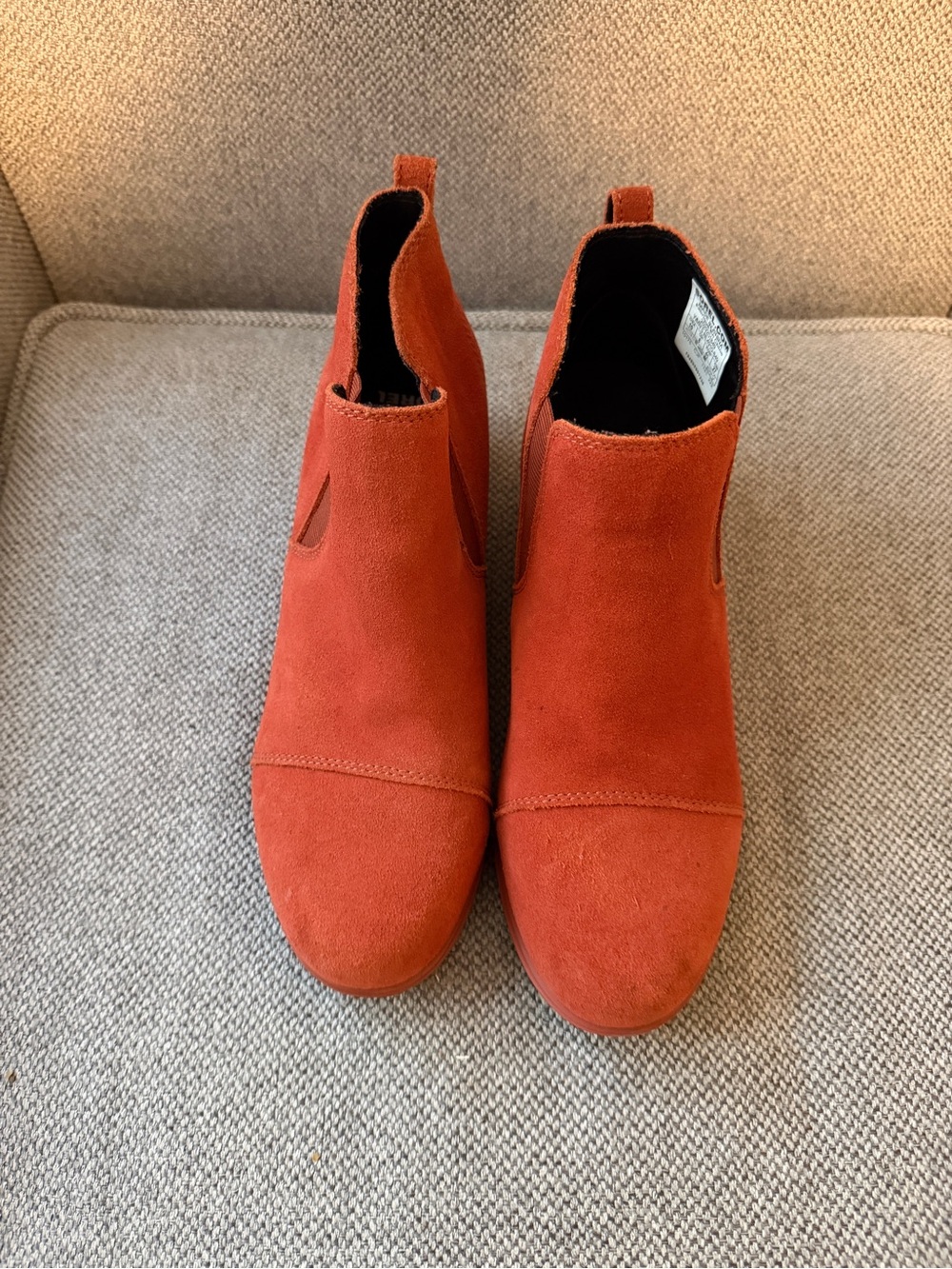Sorel Women's Suede Ankle Booties in Rust Orange